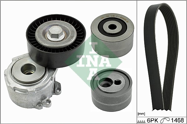 Комплект ременя генератора Fiat Scudo 2.0JTD 99- (6PK1468)  арт. 529 0156 10