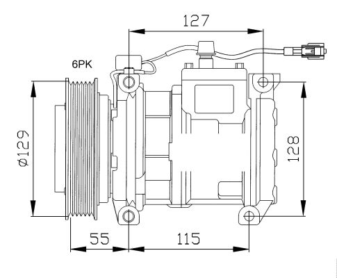 Компресор кондиціонера NRF 32093