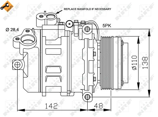 Компрессор кондиционера DENSO арт. 32123
