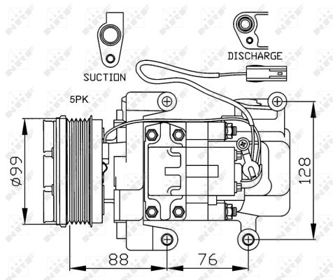 Компрессор кондиционера NRF 32234
