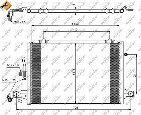 Радиатор кондиционера THERMOTEC арт. 35031
