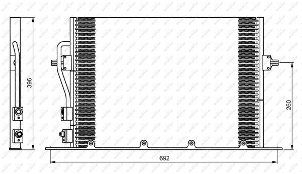 Радиатор кондиционера NRF 35196