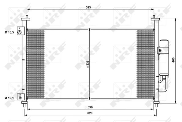 Радиатор кондиционера NISSENS арт. 35763
