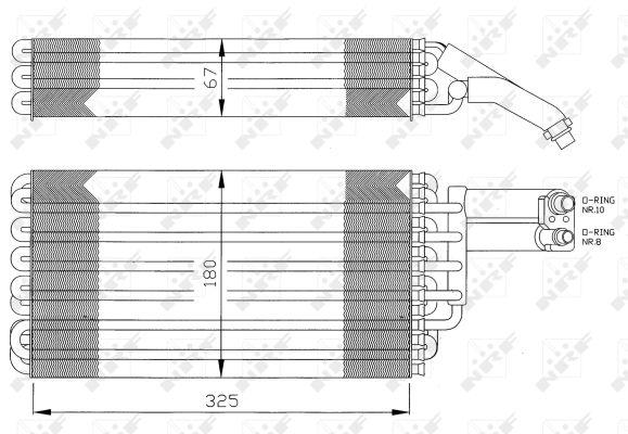 Испаритель кондиционера THERMOTEC арт. 36057