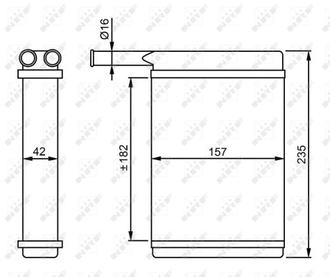 Радиатор печки NRF 52221