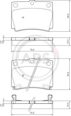 Тормозные колодки задние дисковые BLUE PRINT арт. 37284