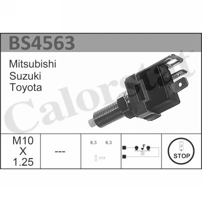 Выключатель фонаря сигнала торможения MITSUBISHI арт. BS4563