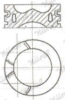 Поршень KOLBENSCHMIDT арт. 87-114708-40