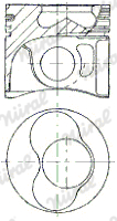 Поршень KOLBENSCHMIDT арт. 87-421000-30