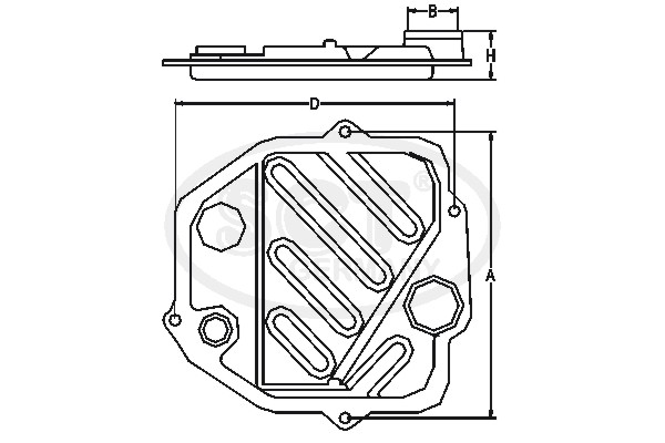 Гидрофильтр, автоматическая коробка передач TOYOTA арт. SG1071