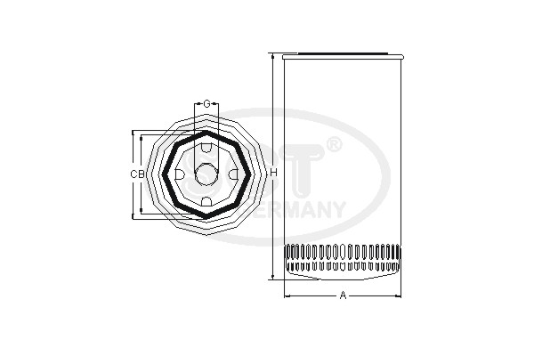 Масляный фильтр DT Spare Parts арт. SM5731