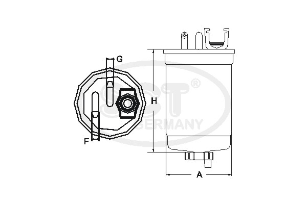 Топливный фильтр MANN-FILTER арт. ST775