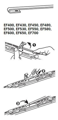 Щетка стеклоочистителя BLUE PRINT арт. EF650