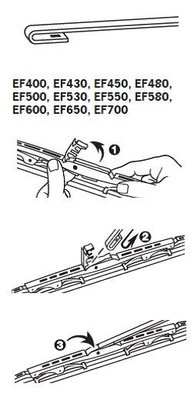 Щетка стеклоочистителя BOSCH арт. EF700