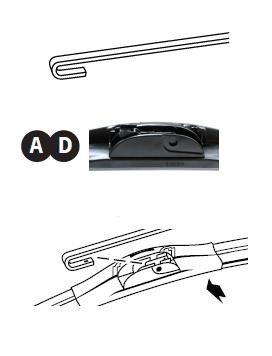 Щетка стеклоочистителя BLUE PRINT арт. TF650L