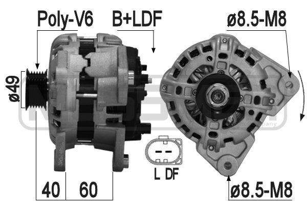 Генератор BOSCH арт. 209261A