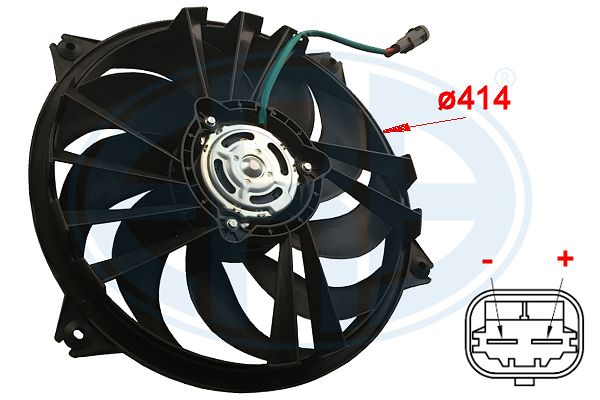 Вентилятор охлаждения двигателя NISSENS арт. 352011