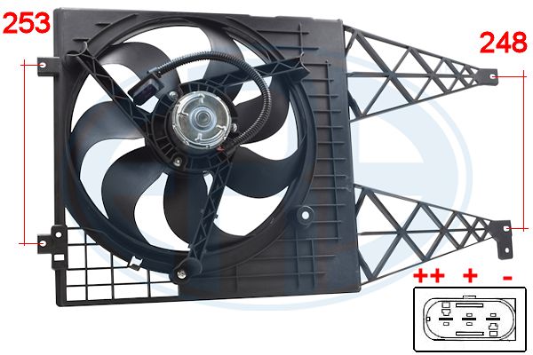 Вентилятор охлаждения двигателя NISSENS арт. 352046
