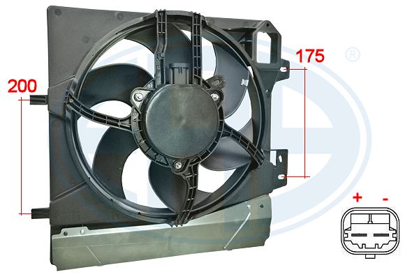 Вентилятор охлаждения двигателя NRF арт. 352057