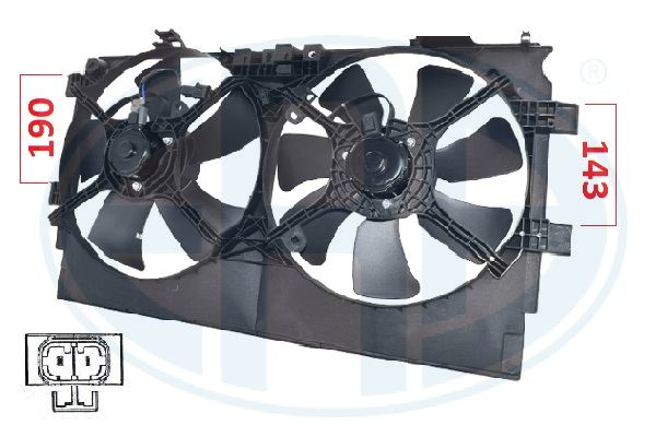 Вентилятор охлаждения двигателя NRF арт. 352099