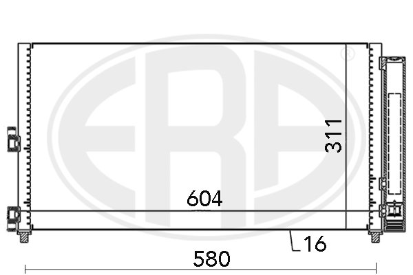 Радиатор кондиционера NRF арт. 667000