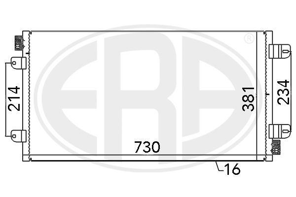 Радиатор кондиционера NRF арт. 667030