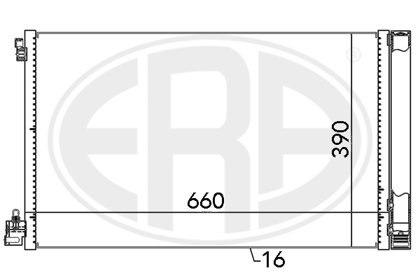 Радиатор кондиционера NRF арт. 667049