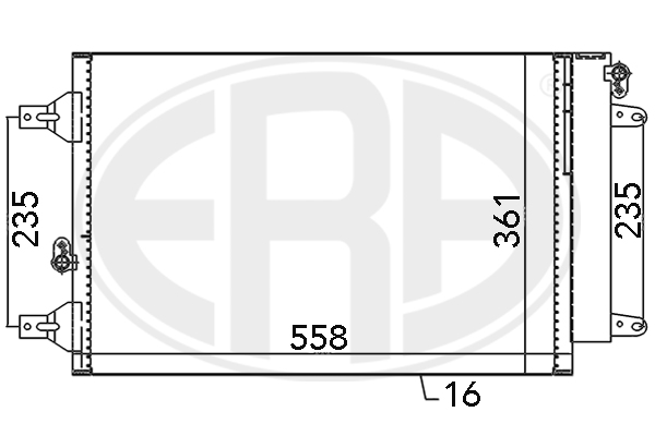 Радиатор кондиционера NRF арт. 667059