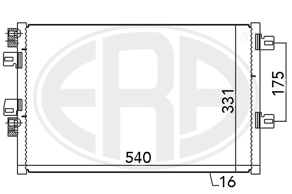 Радиатор кондиционера NRF арт. 667073