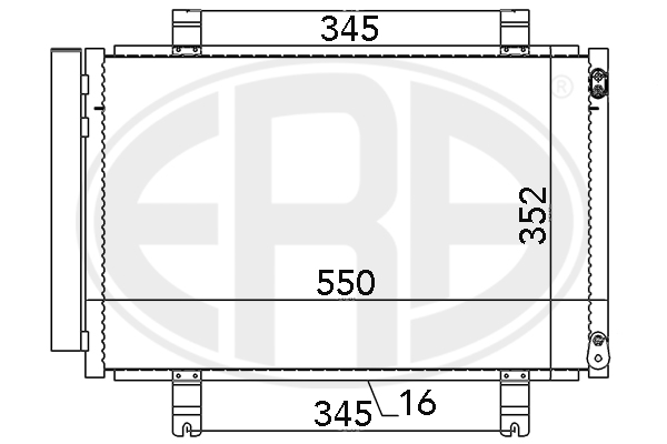 Радиатор кондиционера ERA 667075