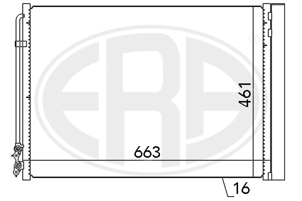 Радиатор кондиционера NRF арт. 667079