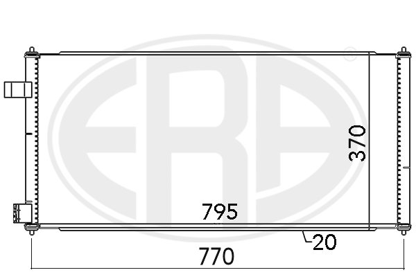 Радиатор кондиционера NRF арт. 667091