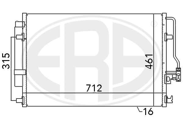 Радиатор кондиционера MERCEDES-BENZ арт. 667110