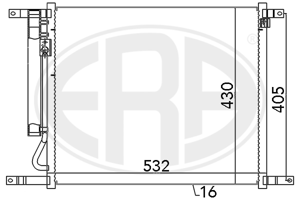 Радиатор кондиционера NISSENS арт. 667128