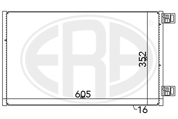 Радиатор кондиционера NRF арт. 667148