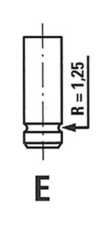 Впускной клапан MAHLE арт. R4574S