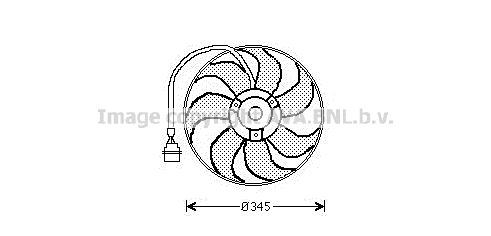Вентилятор охлаждения двигателя NISSENS арт. AI7509