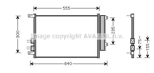 Радиатор кондиционера NISSENS арт. ALA5088D