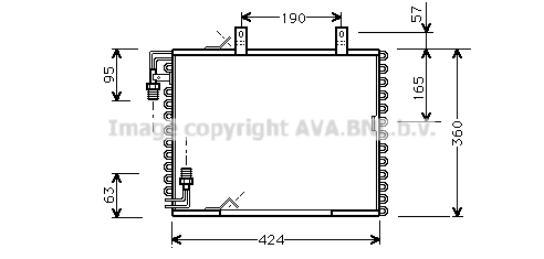 Радиатор кондиционера MAHLE арт. BW5147