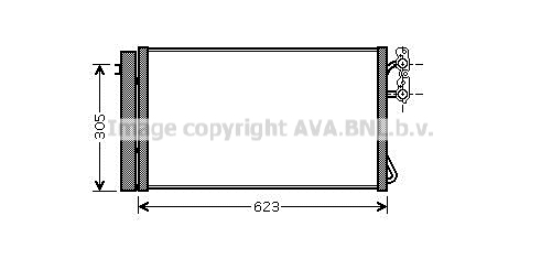 Радиатор кондиционера NISSENS арт. BWA5296D