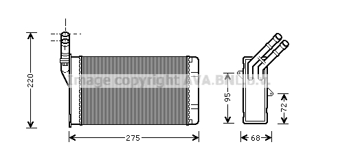 Радиатор печки THERMOTEC арт. CN6055