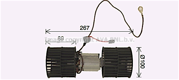 Вентилятор салону NISSENS арт. FD8652