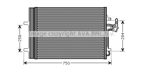 Радиатор кондиционера DENSO арт. FDA5427D