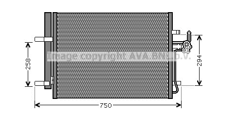 Радиатор кондиционера NISSENS арт. FDA5428D