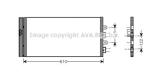 Радіатор кондиціонера NISSENS арт. FTA5298D