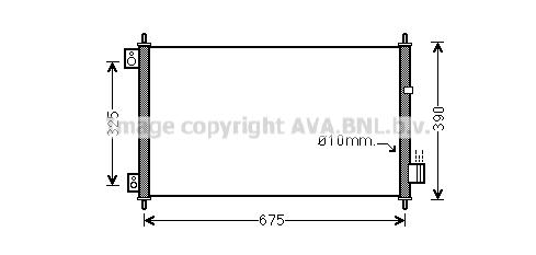 Радиатор кондиционера AVA QUALITY COOLING HD5229