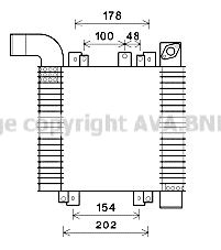 Интеркулер THERMOTEC арт. HY4359