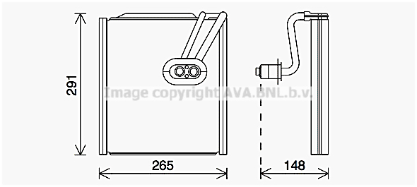 Испаритель кондиционера AVA QUALITY COOLING HYV444