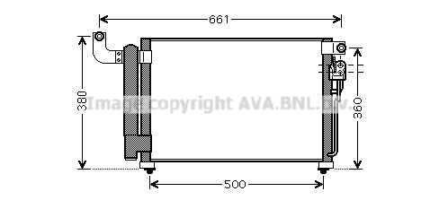 Радиатор кондиционера NISSENS арт. KA5082D