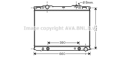 Радиатор охлаждения двигателя AVA QUALITY COOLING KAA2139